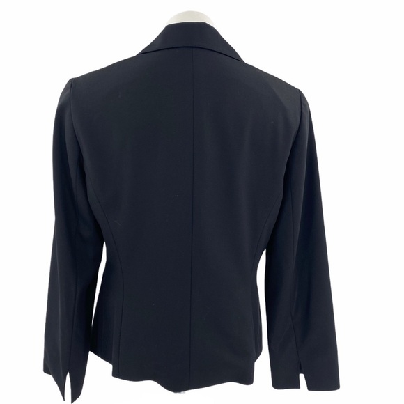 LAFAYETTE 148 Wool 3 Button Black Blazer Size 8 - Picture 4 of 7